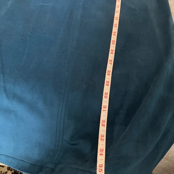 Teal Lace-up Sleeveless Dress - Picture 5 of 6